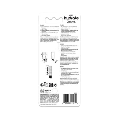 Living World Hydrate Leak-Proof Plastic Water Bottle - X-Small - 60 ml (2 oz)