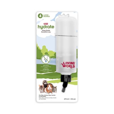 Living World Hydrate Leak-Proof Plastic Water Bottle - Large - 475 ml (16 oz)