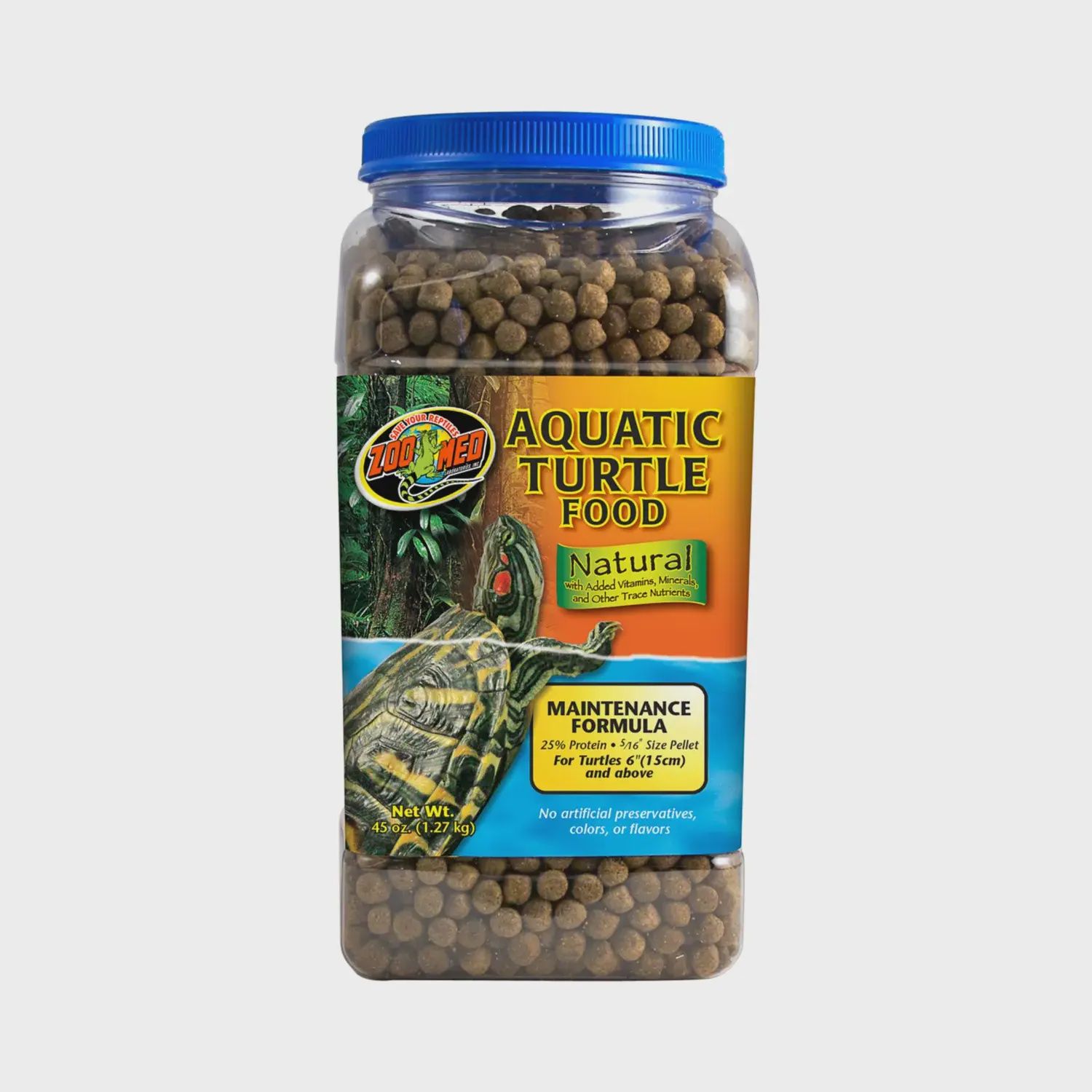 ZooMed - Aquatic Turtle Food - Maintenance Formula - 45oz (1.27kg)