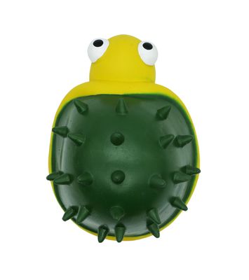 Bud'Z Latex Dog Toy With Squeaker - Turtle, Green Dog 5in 1pc