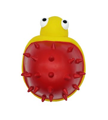 Bud'Z Latex Dog Toy With Squeaker - Turtle, Red Dog 5in 1pc