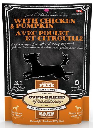 Oven-Baked Tradition Soft And Chewy Chicken And Pumpkin Dog 8oz (227g)