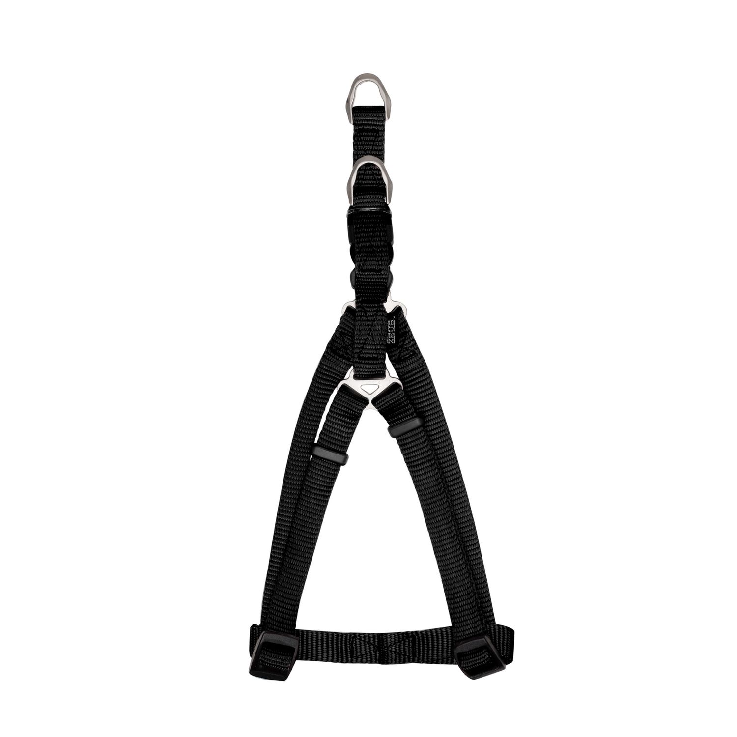Zeus Nylon Step-In Dog Harness - Black - Small - 1 cm x 33 cm-45 cm (3/8in x 13in-18in)