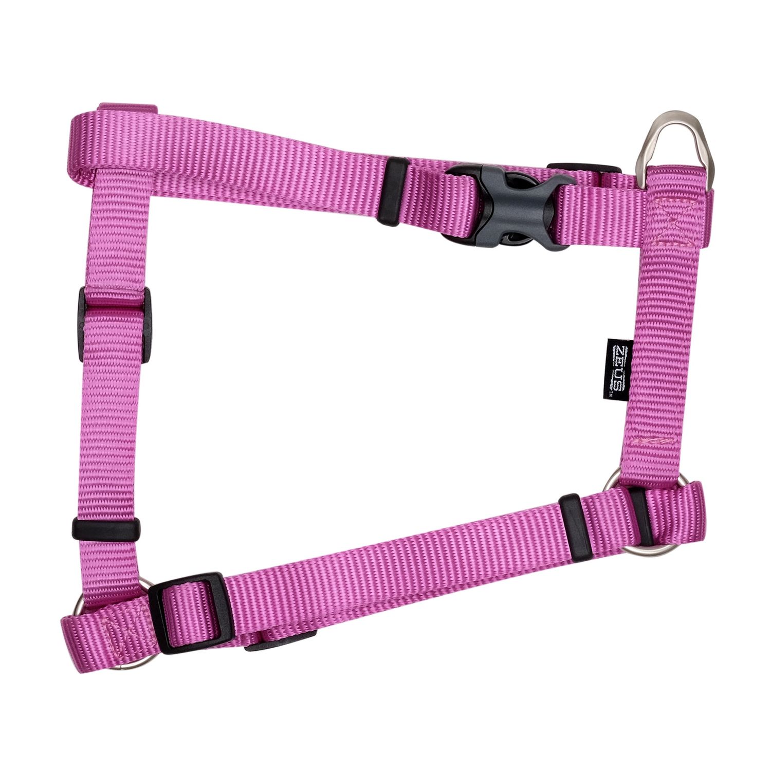 Zeus Nylon Dog Harness - Fuchsia - Large - 2 cm x 45-70 cm (3/4in x 18-27in)