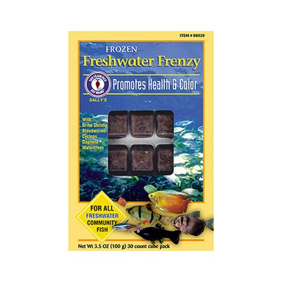 San Francisco Bay Brand® Freshwater Frenzy Cubes Frozen Fish Food 3.5oz (100g)