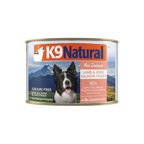 K9 Natural™ New Zealand Lamb &amp; King Salmon Feast in New Zealand Water Grain Free Wet Dog Food 6 oz (170g)