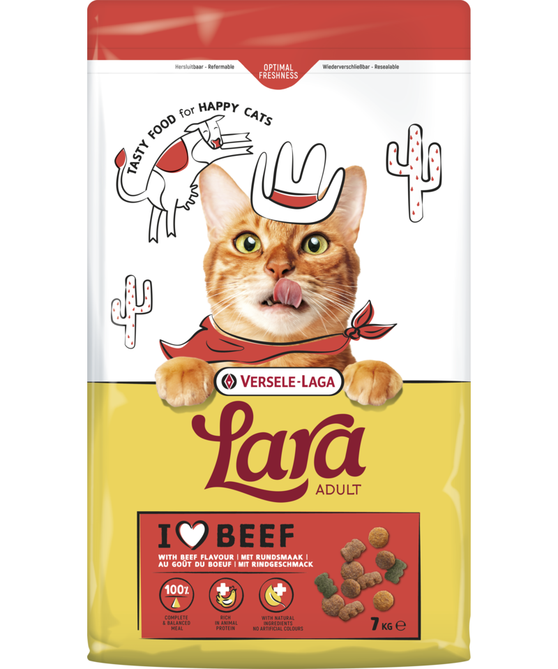 Versele-Laga - Lara - Adult with Beef - 7kg - Cat Food