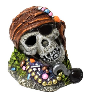 Hikari - Resin Ornament - Pirate Skull w/ Treasure