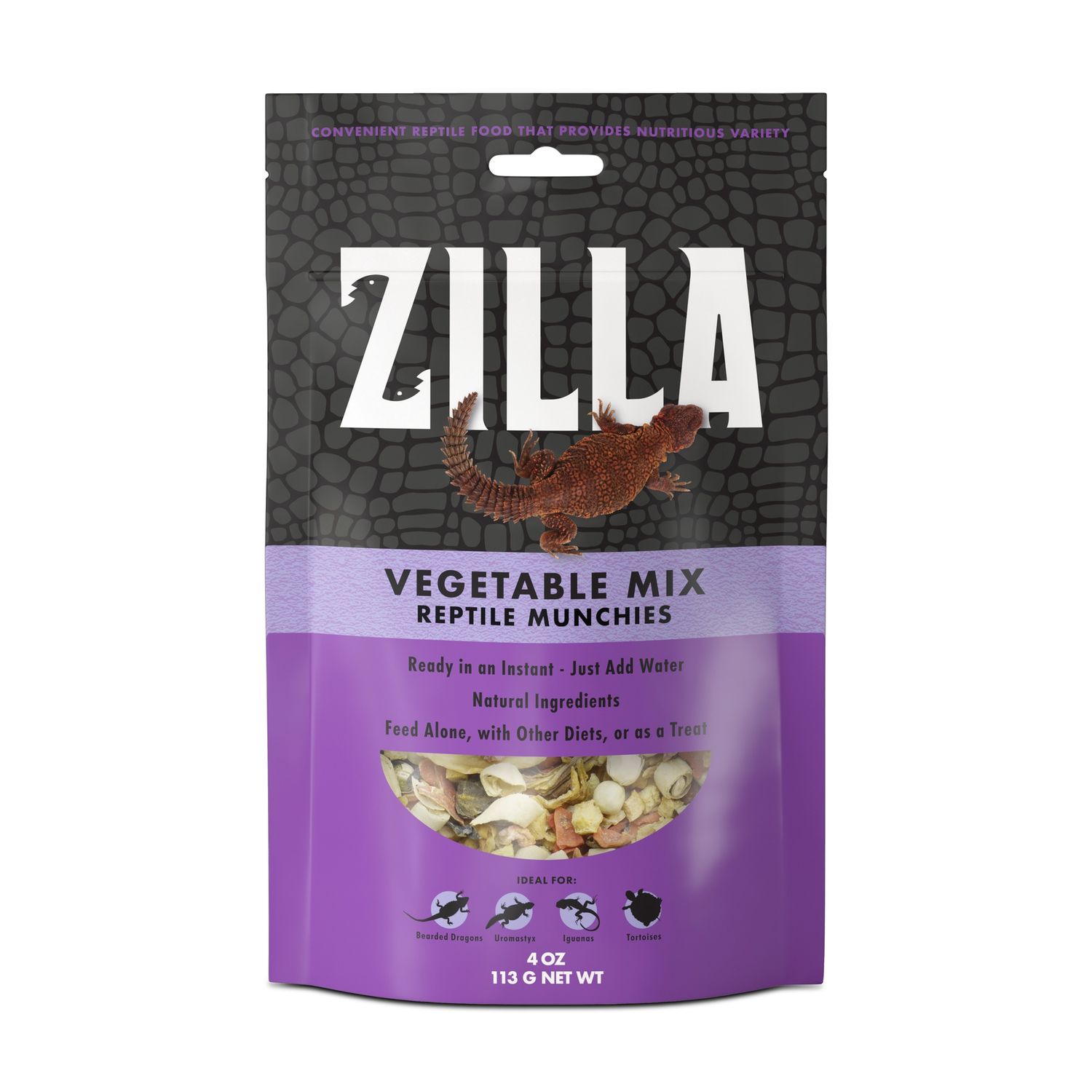 Zilla Reptile Munchies Vegetable Mix - 4oz (113g)