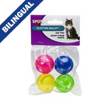 Spot® Slotted Balls Cat Toy (4 Pack)