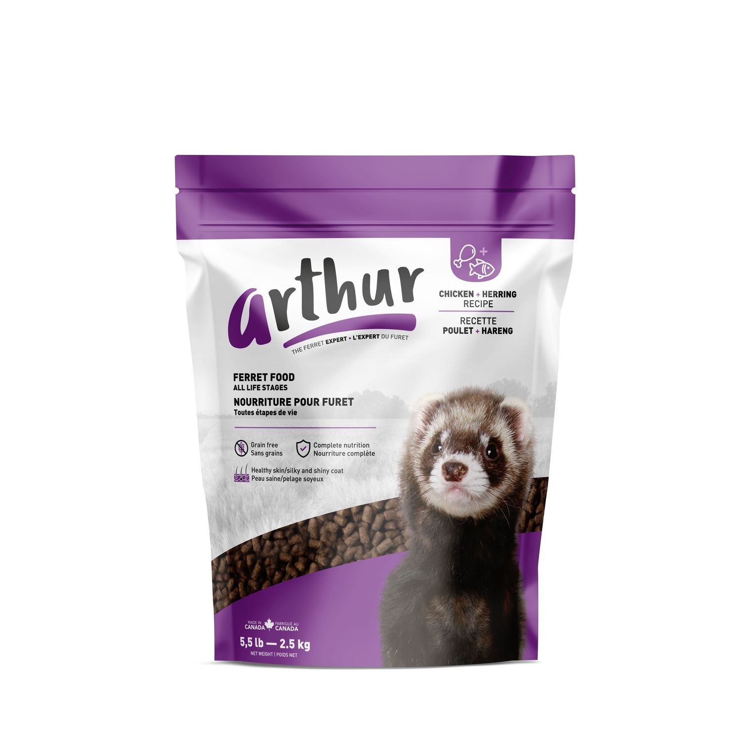 Arthur Ferret Food Chicken And Herring All Life Stages Ferret 2.5kg