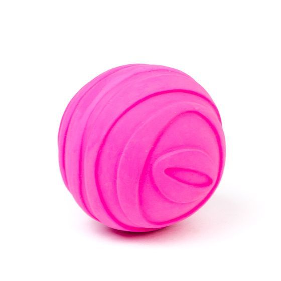 Bud'Z Latex Ball Squeaker Purple Dog 2.6in 1pc