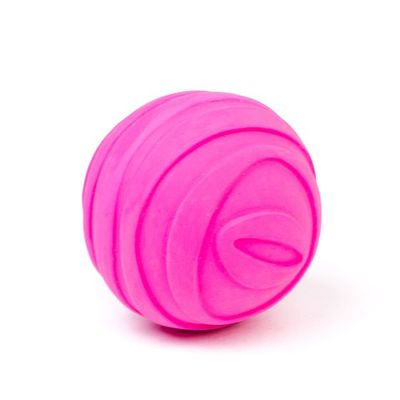 Bud'Z Latex Ball Squeaker Purple Dog 2.6in 1pc