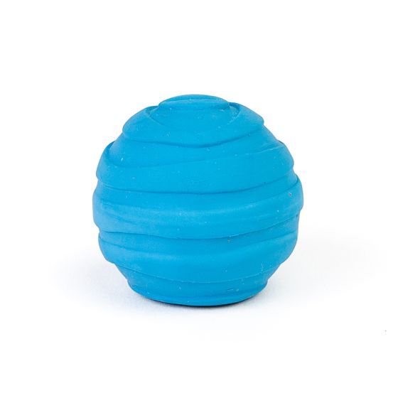 Bud'Z Latex Ball Squeaker Blue Dog 1.9in 1pc
