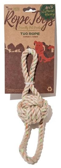 Define Planet Hemp Rope Toys Tug Rope Small Dog 1pc