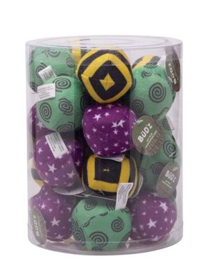 Bud'Z Plush Ball Bulk Cat 24pc