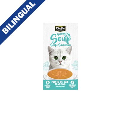 Kit Cat® Savoury Soup Seafood Wet Cat Food 6 x 50gm