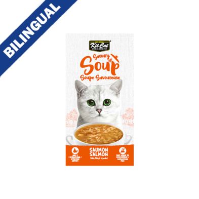 Kit Cat® Savoury Soup Salmon Wet Cat Food 6 x 50gm