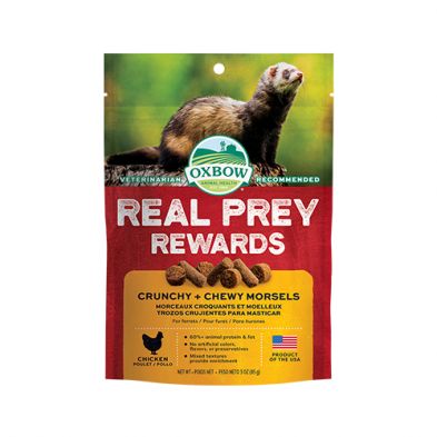 Oxbow Animal Health™ Real Prey Rewards Ferret Crunchy &amp; Chewy Chicken Treat