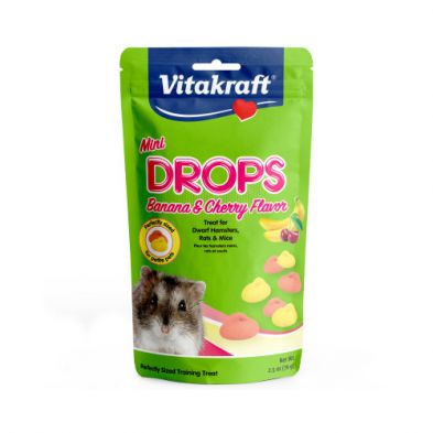 Vitakraft® Mini Drops Banana &amp; Cherry Flavor Small Animal Treat 2.5 oz