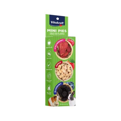 Vitakraft® Mini Pies (Apple, Strawberry &amp; Blueberry) Treat for Rabbits, Guinea Pigs &amp; Hamsters (3ct)