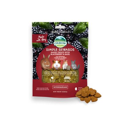 Oxbow Animal Health® Simple Rewards Blackberry Basil Treat 3oz