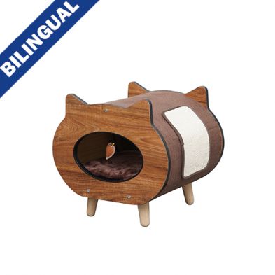 PetPals Group© KITTY TUNNEL HOUSE Cat Shaped Bed