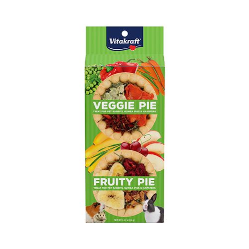 Vitakraft® Veggie &amp; Fruity Pie Treat for Rabbits, Guinea Pigs &amp; Hamsters (2 Pack)