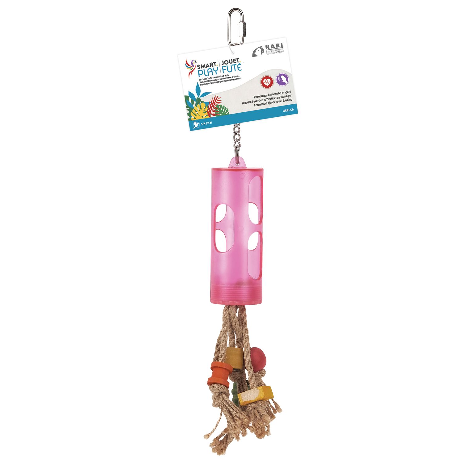 HARI SMART.PLAY Enrichment Parrot Toy - Stuff n' Play - Large