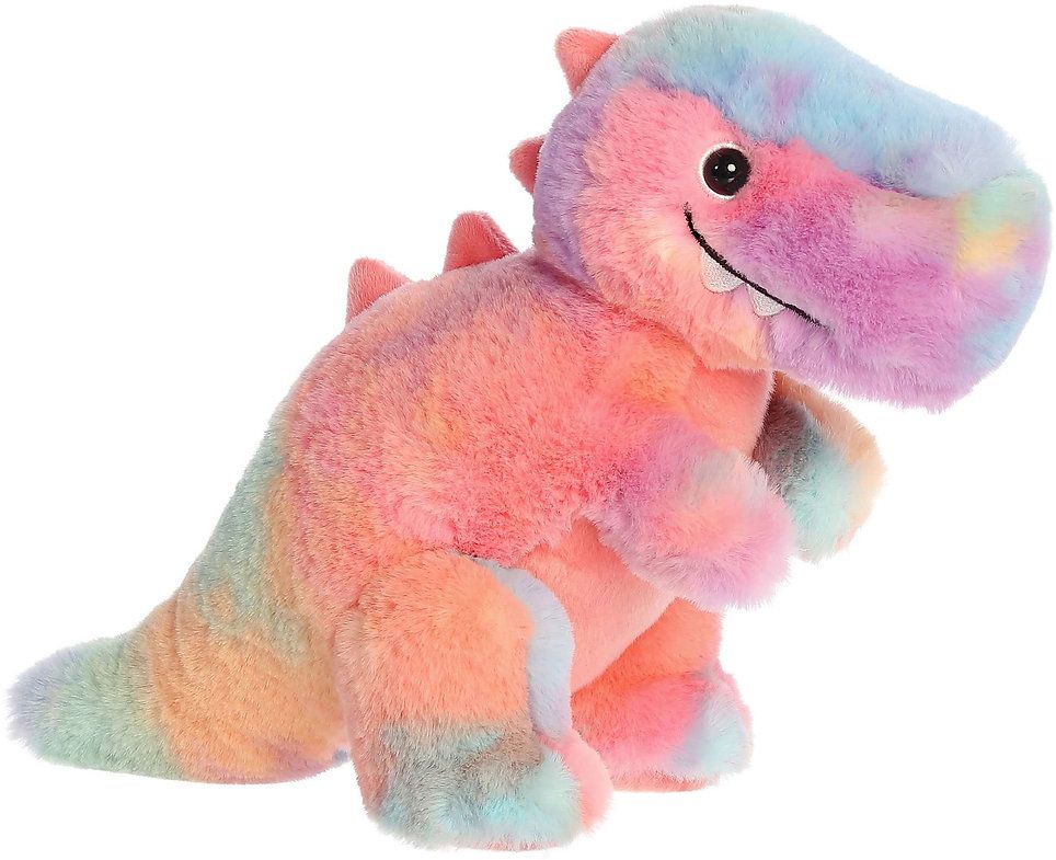 Tropicolor T‑Rex – 12" Watercolour Dinos Plush