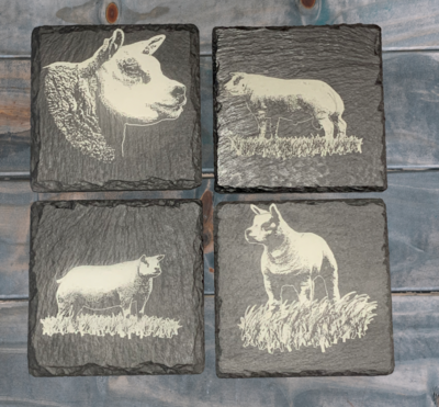 Set of 4 Beltex Slate Coasters