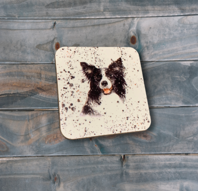Single Collie Dog Coaster