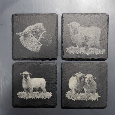 Set of 4 Hampshire Down Slate Coasters