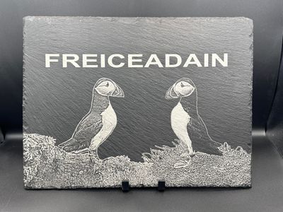 Large Personalised Engraved Slate Plaque – 40cm x 30cm Custom Made