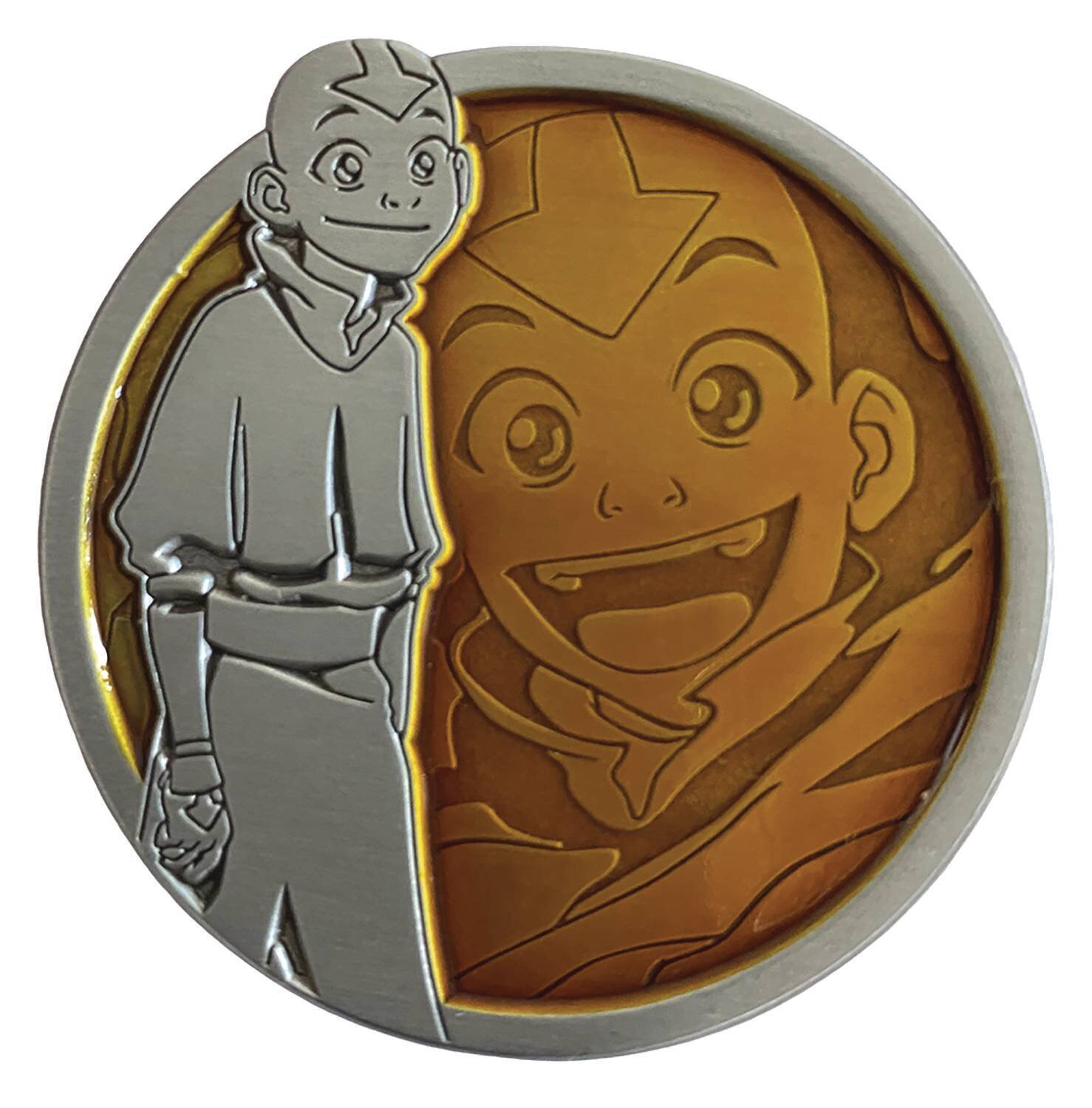 AVATAR THE LAST AIRBENDER AANG PORTRAIT SERIES PIN 2&quot; diameter