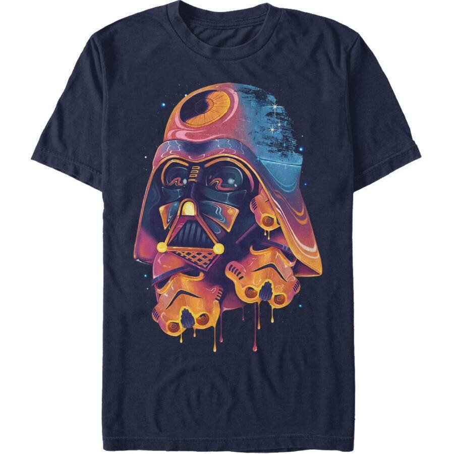 STAR WARS COLOR MELTED VADER T/S LG