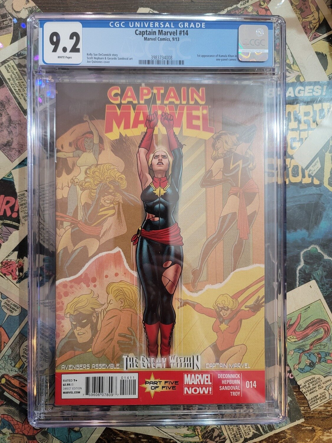 Captain Marvel #14 CGC 9.2 1st Kamala Khan
