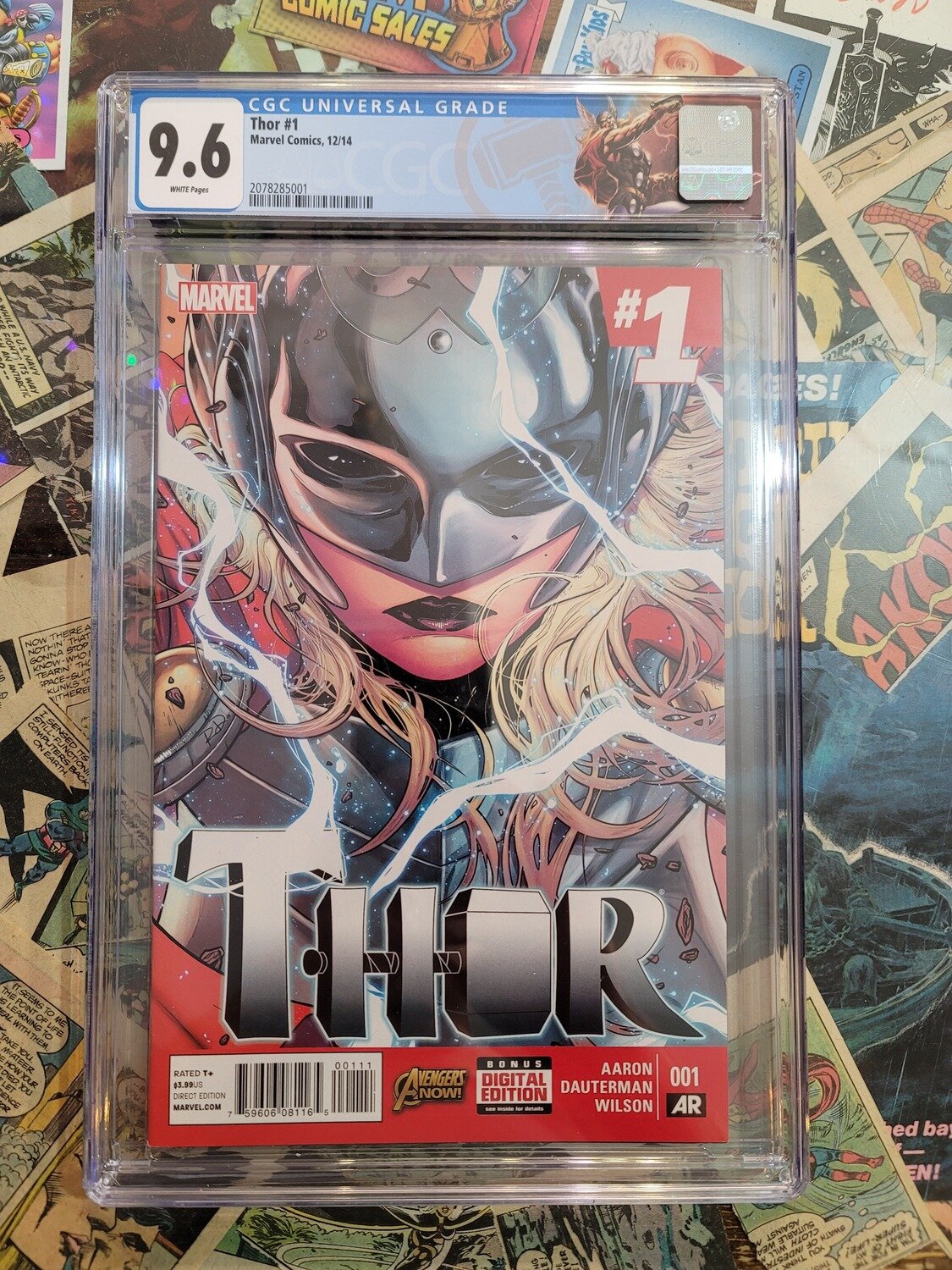 Thor #1 2014 Jane Foster becomes Thor CGC 9.6 custom label