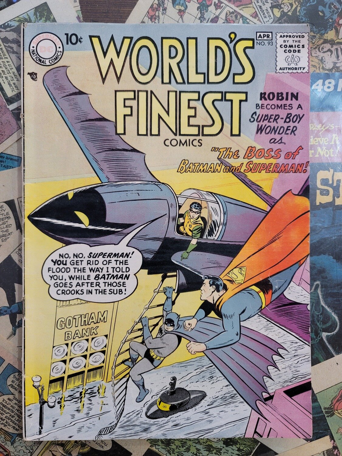 World's Finest #93 6.0 Tomahawk Green Arrow Batman Superman