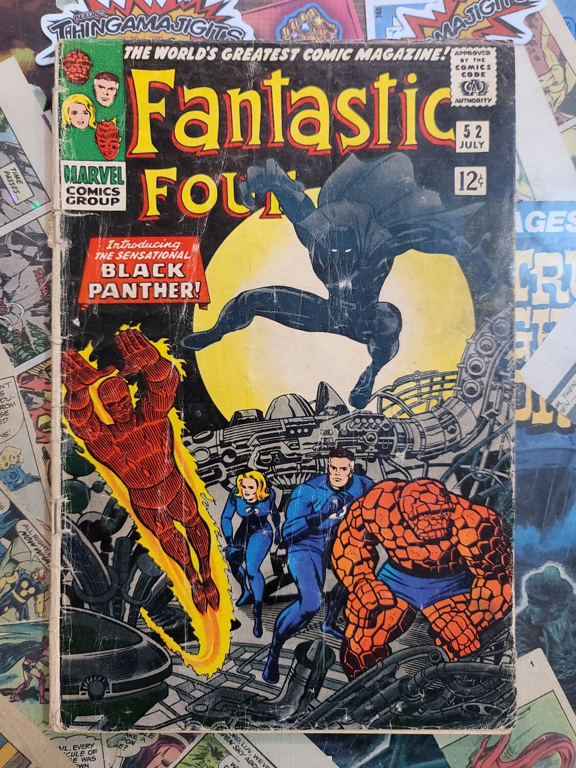 Fantastic Four #52 1st Black Panther 3.5 1966