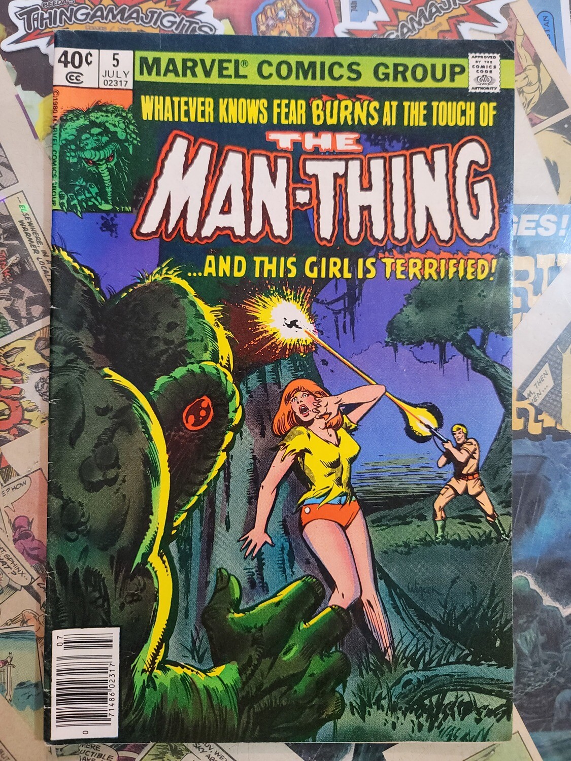 Man-Thing #5 Newsstand 6.5