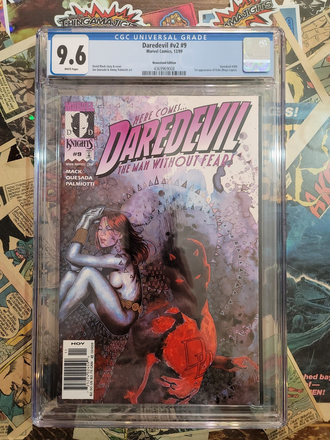 Daredevil #9 1999 Newsstand 1st Echo CGC 9.6