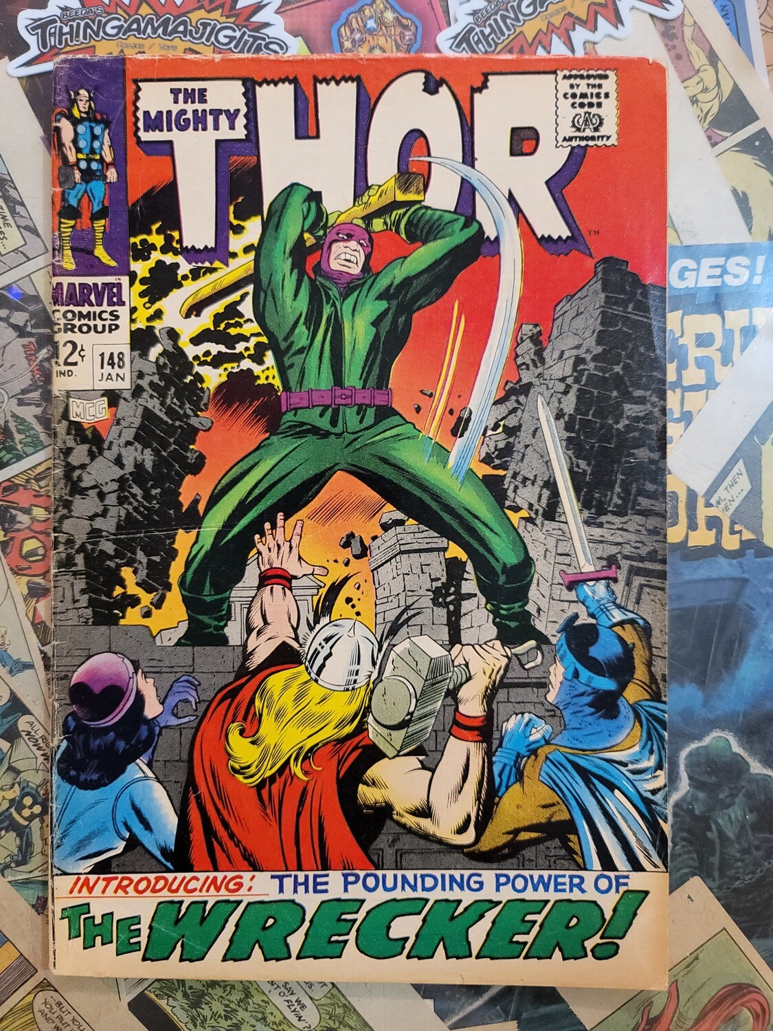 Thor #148 4.5 1968 1st Wrecker