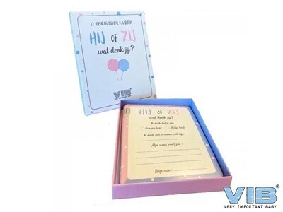 Vib box 12 kaarten Gender Reveal