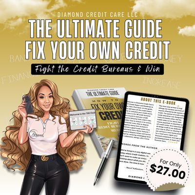 DIY - Ultimate Guide Fix Your Own Credit Fight the Credit Bureaus &amp; Win E-Book Digital Download (Mens Gold)