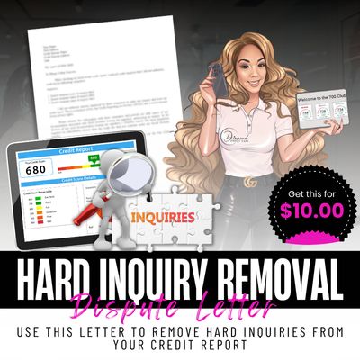 Hard Inquiry Removal Letter