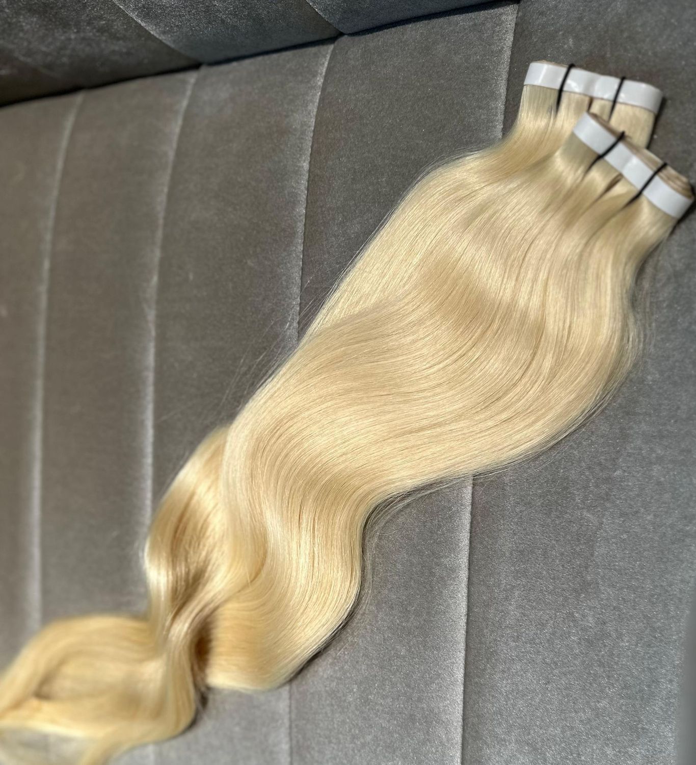 Platin Tape-Tresse (50 Gramm) B-Ware Platin Tape-Tresse (50 Gramm) B-Ware