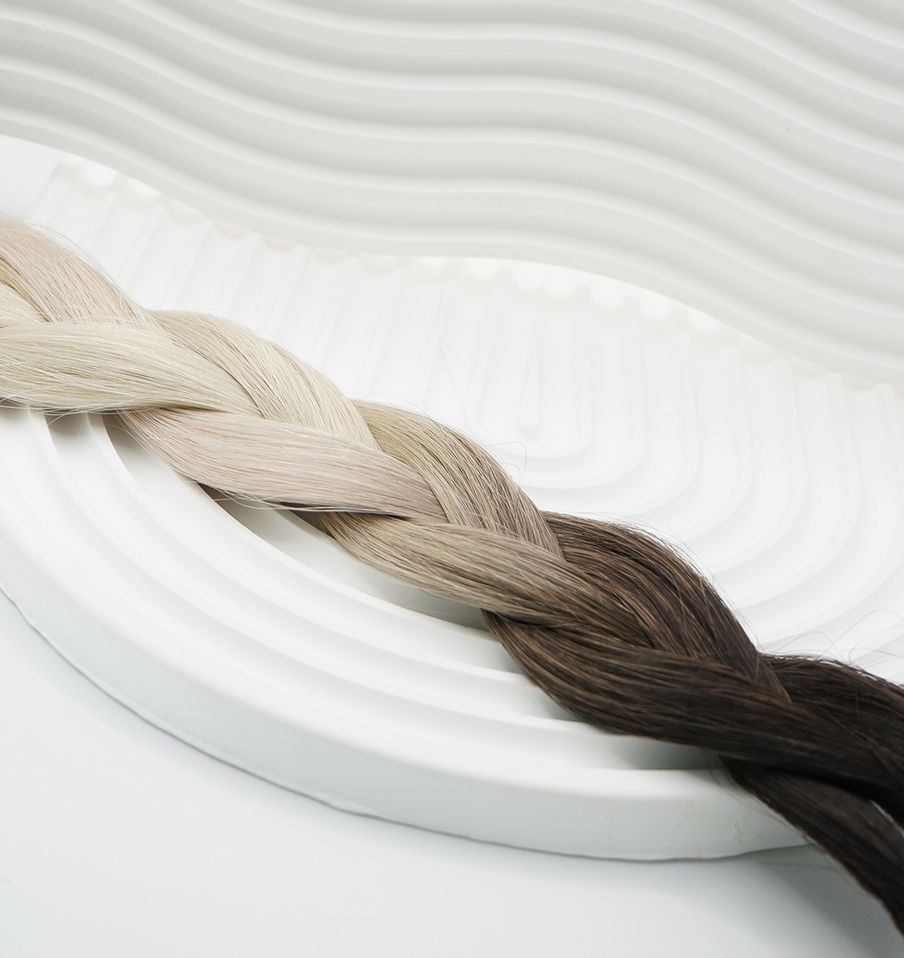Ombre Raven/Champagner Slawisch Bonding