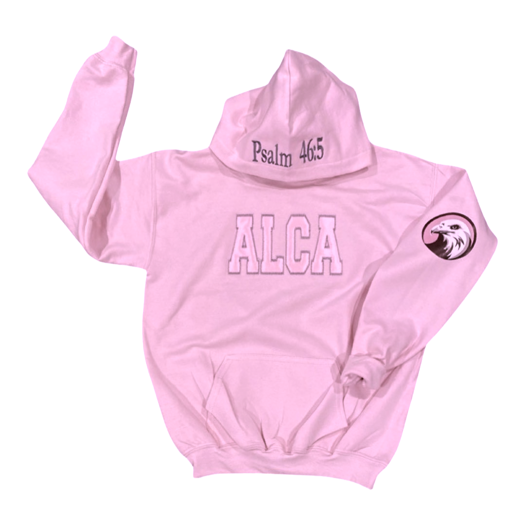 ALCA Pink Embroidery Embroider and Applique&#39; School Scripture Psalm 46:5 God is within her