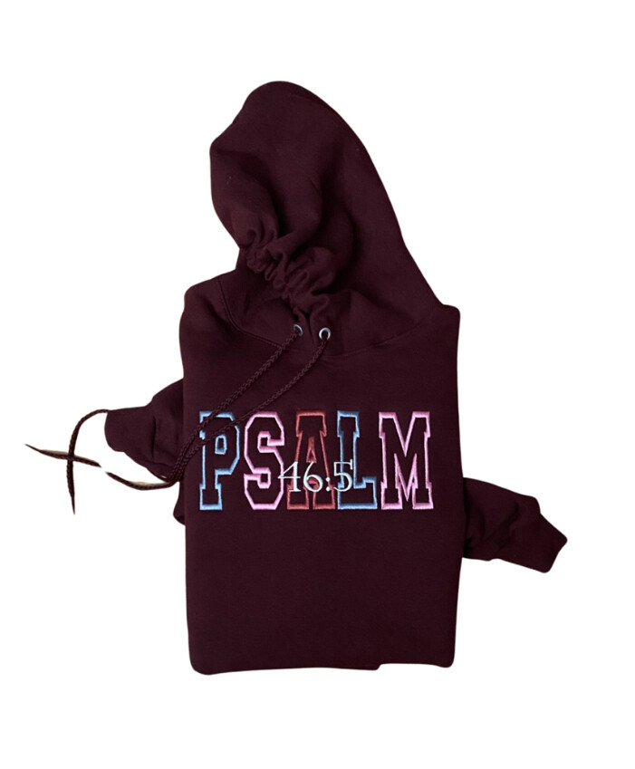 ALCA PSALM 46:5 Embroidery Stitch Multi school color stitched sweatshirt